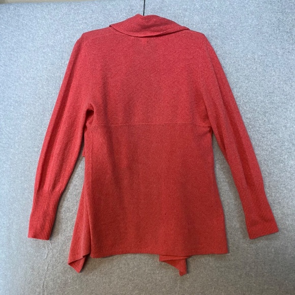 Nordstrom Signature Womens S Pink 100% Cashmere Open Front Cardigan Sweater - Picture 10 of 16